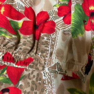 Colorful Floral skirt - 2X